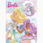 Barbie ภาพระบายสีแสนสวย Time to SPARKLE + เครื่องสำอางแฟนตาซีชวนฝัน 